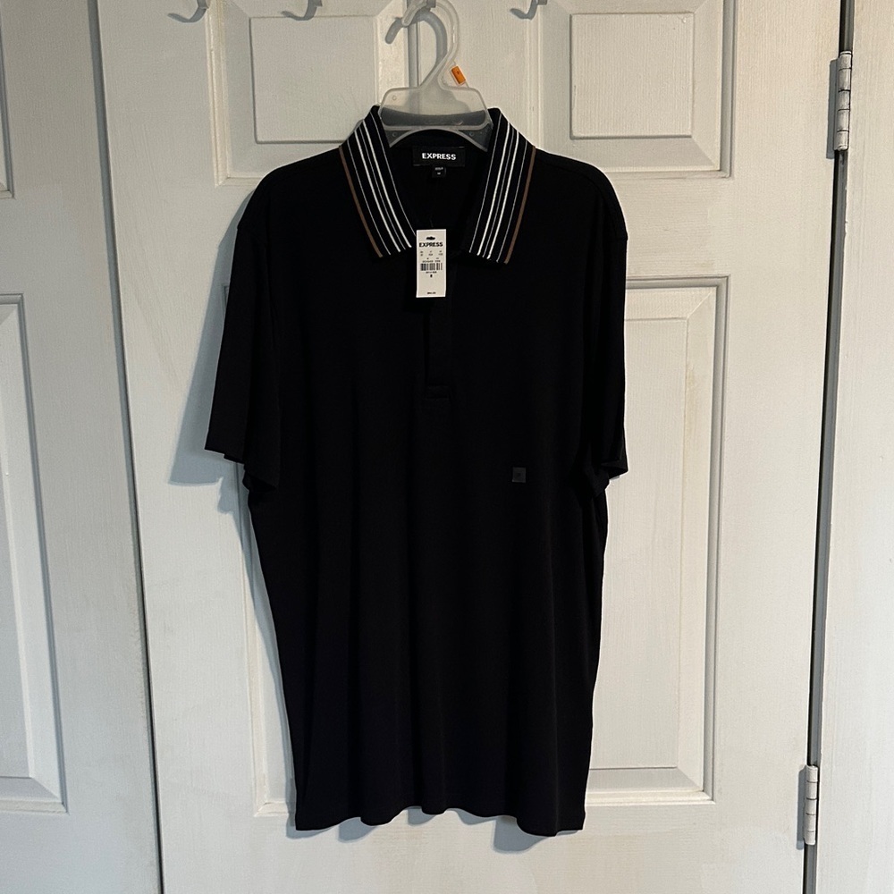 NWT Men’s Express Black polo size medium